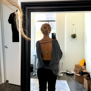Free people backless sweater